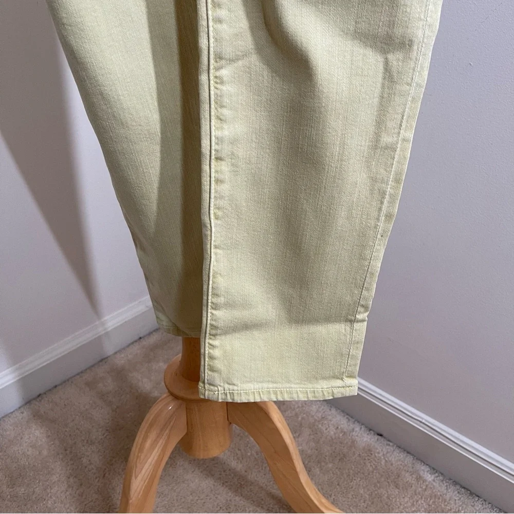 Adriano Goldschmidt AG The Stevie Ankle - Size 27R -Yellow Slim Straight Jeans